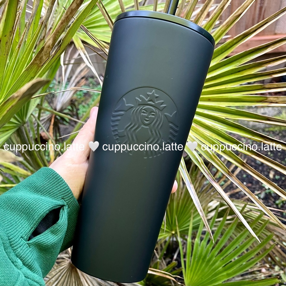 🖤LAST ONE🖤Starbucks 2022 Matte Black Soft Touch Velvet ‘Kevin’ SS Tumbler